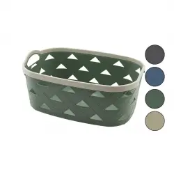 SUNPLAST SD-5005 ( NO-5 ) ( 10.6LT ) ÇOK AMAÇLI SEPET ( DERİ GÖRÜNÜM DESENLİ ) (RENKLİ PLASTİK) (ÇİFT DAHİLİ KULP)*12=K