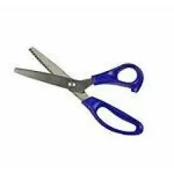 TAKSUN A-85 ( 9 ) ( ZİG ZAG ŞEKİLLİ KESİM ) TERZİ MAKASI ( RENKLİ PLASTİK SAP )*6X16