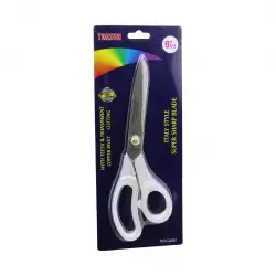 TAKSUN GL-682 ( 9½ ) ( İTALYAN STİLİ ) TERZİ MAKAS (ŞEFFAF BUZLU PLASTİK SAP) (SÜPER KESKİN BIÇAKLAR) (BAKIR PERÇİN)*12X10
