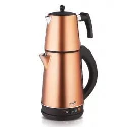 Teba TH-334 CM 1500 W Çelik 1.8 lt Elektrikli Çay Makinesi Rose