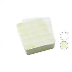 TİMEX TİM-190 ( 15 BÖLMELİ ) ORGANİZER ( PLASTİK=BEYAZ-KREM ) ( ŞEFFAF KAPAKLI ) ( 23 X 30 X 7CM ) ( ÇOK AMAÇLI KULLANIM )*24=K