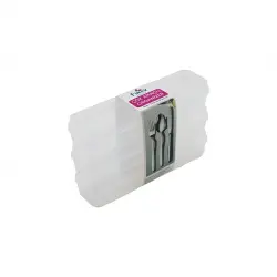 TİMEX TİM-195 (3PCS) (ŞEFFAF PLASTİK) ÇOK AMAÇLI ORGANİZER (KAPAKLI KUTU) (24X7X4.5CM) (KAŞIK-ÇATAL & KALEMLİK & KİŞ.BAKIM)*36=K