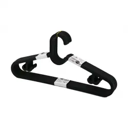 TİMEX TİM-270 ( 10PCS ) ( ANTRASİT GRİ ) SLİM PLASTİK ELBİSE ASKISI*24