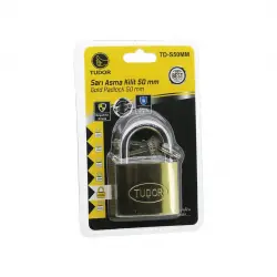 TUDOR TD-S50MM ( VAKUMLU ) ( 50MM & SARI ) ( KISA KANCALI ) ASMA KİLİT*12X8