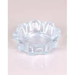 VIDREX G-1025 FLOWER ( CAM & ŞEKİLLİ ) YUVARLAK KÜLLÜK ( ÇAP:10.8CM D:3CM )*48