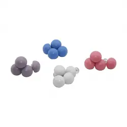 YAKUT-11653 (4PCS & KAPLAMASIZ & MİX RENKLİ) (PLASTİK) MANTAR İĞNE PLASTİK UÇLU YORGAN KLİPSİ NEVRESİM TUTUCU SABİTLEYİCİ*12X50