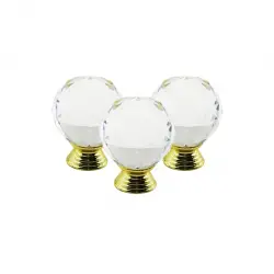 YAKUT-11977 ( BÜYÜK BOY ) ( KRİSTAL TOP ) ÇEKMECE KULP*100X1