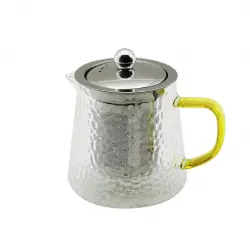 YAKUT-9972 ( 550ML ) ( YUVARLAK ) ( KABARTMALI & BOROSİLİKAT ) CAM DEMLİK*48