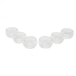 YAKUT-9997 ( 6PCS ) ( DÜZ CAM ) ( ÇİFT CİDARLI ) SOSLUK & LOKUMLUK ( 50 ML )*24=K