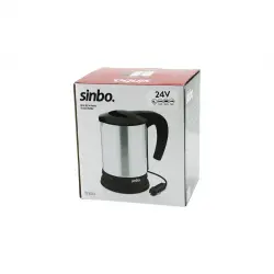 YENİİ SİNBO SK-8034 ( 24V ) ARAÇ İÇİ KETTLE ( PASLANMAZ ÇELİK ) SU ISITICISI ( 0.8LT ) ( 120W ) ( ÇAKMAKLIK FİŞLİ ) ( PLASTİK KAPAK & KULP )*12
