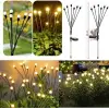 6 Dallı Ateş Böceği Solar Bahçe Lambası 2 Adet