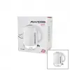 AWOX (BEYAZ) (SOLİD) KETTLE SU ISITICISI (1.7LT) (2000W) (SU GÖSTERGE) (360° GÖVDE=KROM KAPLI TABAN) (GİZLİ REZİSTANS)*12