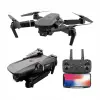 E88 Drone 4K Hd Çift Kameralı Drone App Kontrol Wifi Li Katlanabilir Quatcopter X3 Batarya