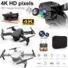 E88 Drone 4K Hd Çift Kameralı Drone App Kontrol Wifi Li Katlanabilir Quatcopter X3 Batarya
