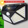 Egonex 100 LED Güneş Duvar Lambası Açık Güneş Lambası