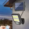 Egonex 120 Cob LED Solar Panel Güneş Enerjili 3 Mod Duvar Lambası