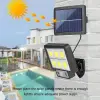 Egonex 120 Cob LED Solar Panel Güneş Enerjili 3 Mod Duvar Lambası