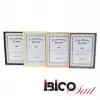 İBİCO İ12-024 ( A4 & 21X29.7CM ) ( İNCE & TEK RENK ÇERÇEVE ) AHŞAP RESİM ÇERÇEVESİ*36=K