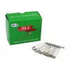 MLS NICKEL-PLATING SAFETY PINS ( GÜMÜŞ ) ( NO-8# ) ÇENGELLİ İĞNE (12PCS X 12Lİ =144PCS=PAKET)*1X50