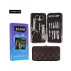 Mujgan Tırnak Makası Tırnak Bakım Seti Deri Çantalı 12 Parça Set