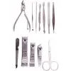 Mujgan Tırnak Makası Tırnak Bakım Seti Deri Çantalı 12 Parça Set