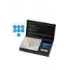 Professional Hassas Terazi 500 gram Kapasiteli 0.1 Hassasiyetli Dijital Kapaklı Tartı