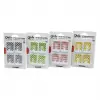 QLUX L-00135 ( 4PCS ) DİKDÖRTGEN YAPIŞKAN ASKI ( RENKLİ DESENLİ )*80