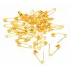 SAFETY PINS ( SARI ) ( NO-00# ) ( 1 GREAT ) ÇENGELLİ İĞNE ( DÖKME = 1728PCS=PAKET )*1X50
