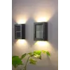 Solar Çift Taraflı Duvar Lambası Güneş Enerjili Aydınlatma Dekorasyon Aplik Işık 2 Li