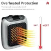 Taşınabilir Isıtıcı, 800W Seramik Fişe Takılan Isıtıcı, Uzaktan Kumandalı Uzay Elektrikli Fanlı Isıtıcı