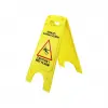 WERMOPLAST WP-978 ( DİKKAT ! KAYGAN ZEMİN ) UYARI LEVHASI (SARI PLASTİK) (ÇİFT YÖNLÜ) (YÜKSEKLİK: 63CM & EN: 21--25--30CM)*12=K