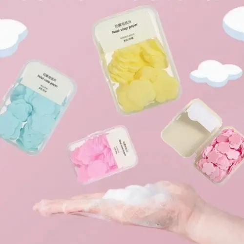 100 Yaprak Eriyen Mini Parfümlü Kağıt Sabun