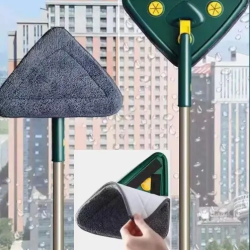 2 Bezli Üçgen Çek Çekli Mop Islak Mendil Uyumlu 150 cm