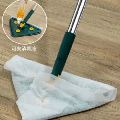2 Bezli Üçgen Çek Çekli Mop Islak Mendil Uyumlu 150 cm
