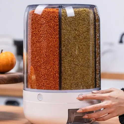 Alitech Kuru Gıda ve Bakliyat 6lı Erzak Saklama Kabı 10 Kg