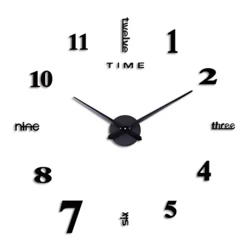 3D Wall Dıy Clock Yeni Nesil 3D Duvar Saati