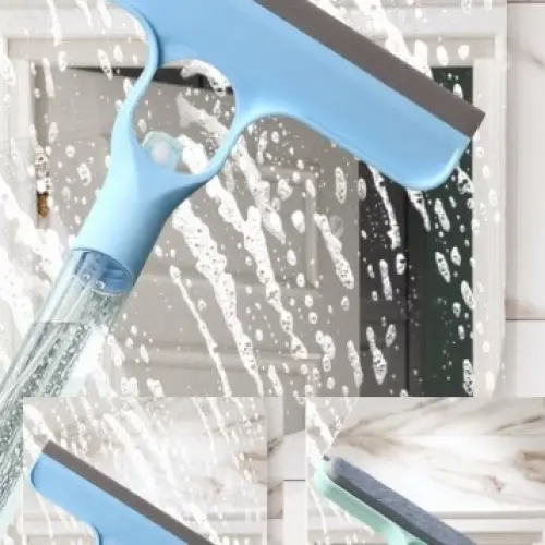 4 in 1 Spreyli Çek Çekli Camsil ve Fırça Aparatı