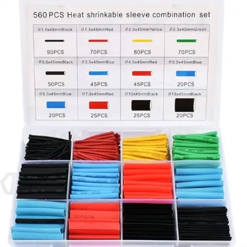 560 Parça Set Isıyla Daralan Makaron Kablo Koruyucu Kılıf