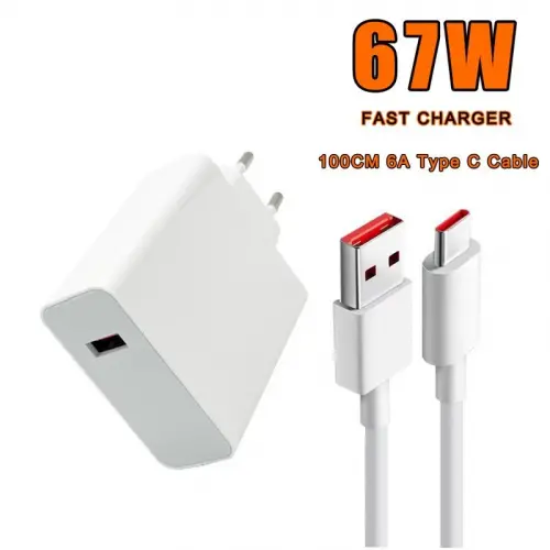 67w Usb To Type-c Şarj Cihazı ve Şarj Kablosu