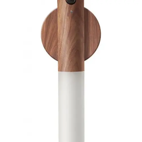 Sensörlü USB Şarjlı Mıknatıslı Taşınabilir Duvar Aplik Masa Lambası Ahşap Görünümlü Gün Işığı