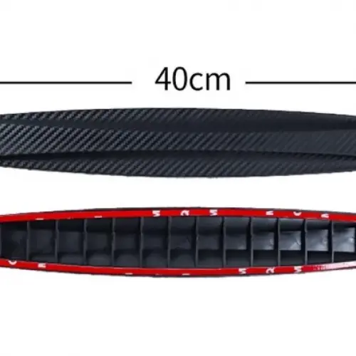 Araba Tampon Koruyucu Karbon Desenli Siyah Beyaz