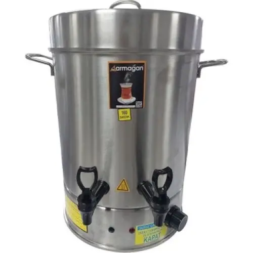 ARMAĞAN ( 250 BARDAK ) ÇAY OTOMATI ( ELEKTRİKLİ ) SEMAVER ÇAY MAKİNESİ ( ÇİFT MUSLUK ) ( 2500W )*2