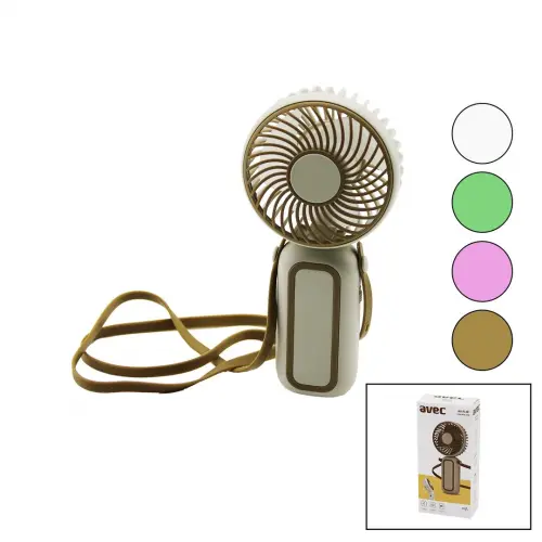 AVEC AV-F138 ( USB MİNİ FAN ) ( ÇAP=7CM & Y:15CM ) ( 75° OYNAR BAŞLIK ) ( TEK KADEME HIZ ) ( LASTİK KORDON BOYUNLUK )*120