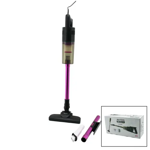 AWOX NETO VC-10 ( FUŞYA ) ( DİK ) ELEKTRİKLİ SÜPÜRGE ( 500W ) (5MT KABLO) (SAP=75+35=110CM) (HEPA FİLTRE)*6