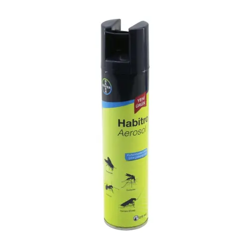 BAYER HABİTRO AEROSOL ( SİVRİSİNEK & KARASİNEK & KARINCA & H.BÖCEK ETKİLİ ) ÖLDÜRÜCÜ & SAVAR İLAÇ SPREY 275ML*12X4