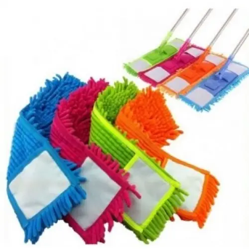 BAYSA ( 40CM & DİKDÖRTGEN ) ( MAKARNA ) MOP RENKLİ MİKROFİBER ( METAL SAPLI=120CM )*4X15