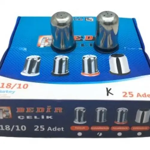 BEDİR ÇELİK KARA BİBERLİK *25X6