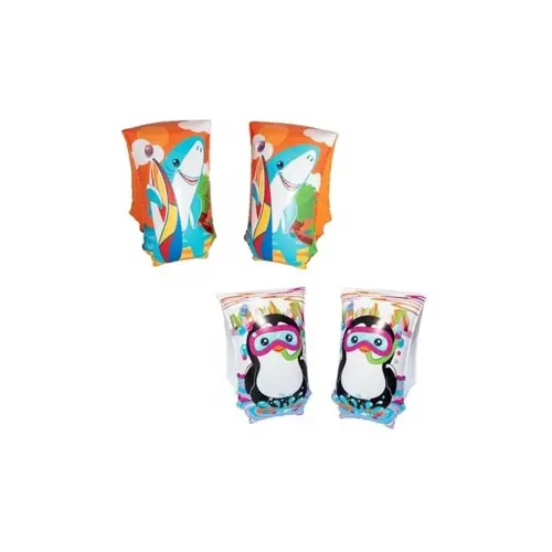 BESTWAY-12409 ( TURUNCU DESENLİ ) BÜYÜK ÇOCUK DENİZ KOLLUK ( 33X17CM ) ( 6-12YAŞ )*24=K