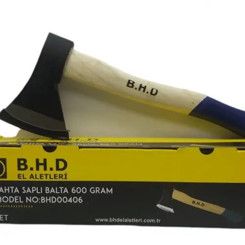 B.H.D TOOLS BHD-00406 ( 600GR ) ( AHŞAP SAPLI ) BALTA *6X4