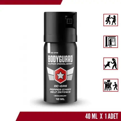 Bodyguard Biber Gazı Sprey 40ML Bodyguard (Göz Yaşartıcı Sprey)